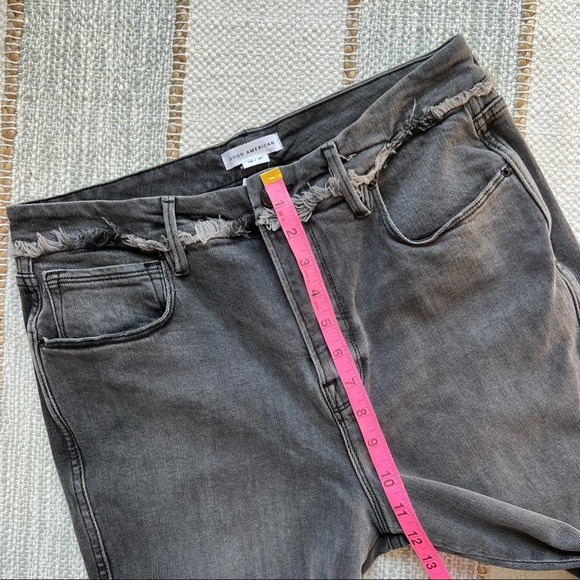 Good American Good Curve Frayed Ankle Skinny Jeans Women’s 12/ 31 - Picture 7 of 10